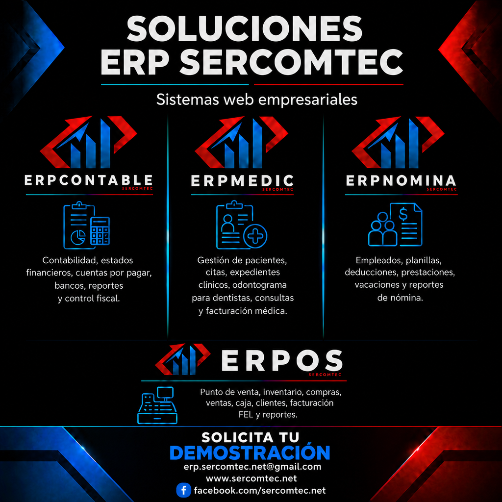 Sistemas web empresariales Sercomtec